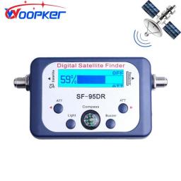 Woopker Sat Finder Satlink Tester Meter Satellite TV Signal Receiver With Compass And Digital Display FTA DVB S2