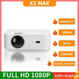 Wanbo X1 Max Projector Android 9.0 Wifi Phone Mini Full Hd 1920*1080P 4K Global Led Portable Projector For Home Office