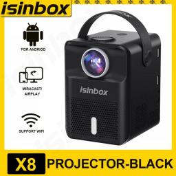 ISINBOX X8 Portable Projector Android WIFI Home Theater Cinema Projector Support 1080P Video Mini LED Beamer Projectors