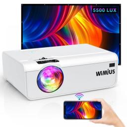 YABER Mini Projector WiFi Projectors Native 1080P/4K Support 300 Screen 5500 LUNENS Projector For Home Projector Phone