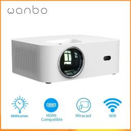 Global Wanbo X1 Projector Mini LED Projector WIFI 1280*720P No Android 6000 Lumens Support 1080P Proyector For Home Home Theater