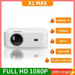 Wanbo X1 Max Projector Android 9.0 Wifi Phone Full Hd 1920*1080P 8000Lumen 4K Global Led Mini Portable Projector For Home Office