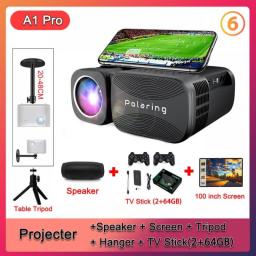 Polaring A1 Pro Projector 1080P Digital Projectors Video Projetor 5G Wifi 10000 Lumens 250Ansi Cinema Home Camping Proyector