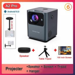 Polaring A2pro Digital Projector 1080P 4D Keystone Android System 5GWIFI Video Projetor 180ANSI 9000Lumes Home Camping Proyector