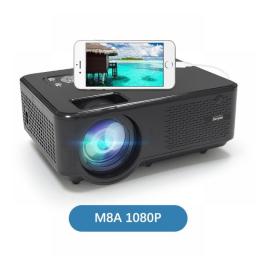 Everycom M8 1080P Mini LED Home Cinema Video Projector Full HD 5500 Lumens 5G WIFI Multiscreen SmartPhone LCD Pico Movie Beamer