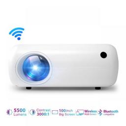 ProGaga Mini WIFI Projector For Home For HD 1080P 5500-Lumen Bluetooth-compatible Video Projector Smart Home Beamer Cinema PG400