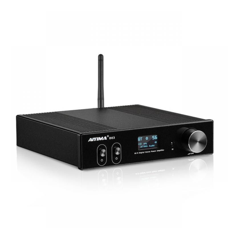 AIYIMA D03 HiFi Bluetooth 5.0 Audio Amplifier 2.1 Wireless Digital Sound Power Subwoofer Amplificador USB DAC Stereo Audio150Wx2