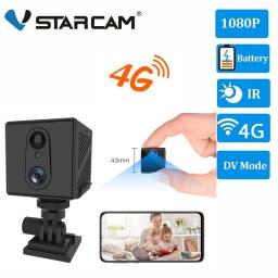 Vstarcam 4G Sim Card Wireless Network Security Mini Camera 2MP HD Rechargeable Battery Powered IP Camera 4G LTE Home Camera