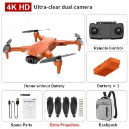 L900PRO GPS Drone 4K HD Professional Dual Camera Aerial Stabilization Brushless Motor Foldable Quadcopter Helicopter RC 1200M