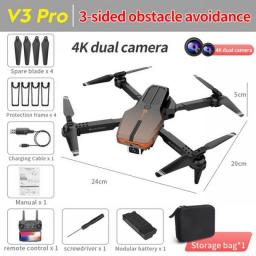 Lenovo 5G WIFI 4k Drone HD Dual Camera FPV RC Quadcopter With 1080P Folding Quadcopter FPV Aerial Photography Rc Distance 5000M