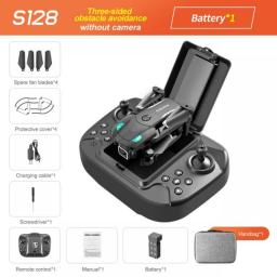 Mini Drone S128, With Dual 4K High-definition Cameras, Three Sides, Obstacle Avoidance, Air Pressure, Fixed Height, Professional
