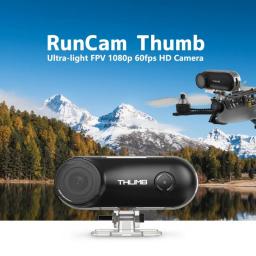 RunCam Thumb Mini Camera HD Action FPV 1080P 60FPS 9.8g 150° FOV Built-in Gyro Stabilization