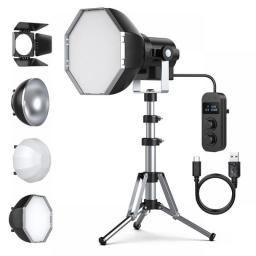 Ulanzi Mini Microphotography Fill Light Kit 2500K-10000K COB Light With Spotlight Attachment For Small Space Figure Photography