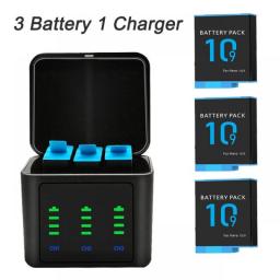For GoPro Hero 9 10 11 2000 MAh Battery 3 Ways Fast Charger Box For Hero 10 For GoPro Action Camera Accessories