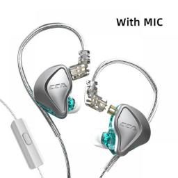 CCA NRA Electrostatic+Dynamic Wired Earphones In Ear Monitor Headset With Microphone Metal HiFi Sport Game Outdoor Headphones