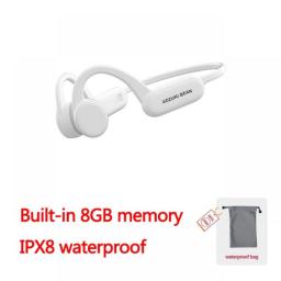 Adzuki Bean Bone Conduction Bluetooth Earphone X18 Pro Wireless Headphones IPX8 Swimming IPX4 Waterproof Headset Built-in 8GB