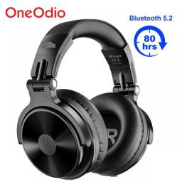 Oneodio Pro-C Wireless Headphones With Microphone 110H PlayTime Bluetooth 5.2 Foldable Deep Bass Stereo Earphones For PC Phone