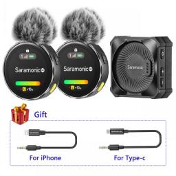 Saramonic BlinkMe Wireless Lavalier Microphone For Camera IPhone PC Android Professional Lapel Microfon Youtube Recording Vlog