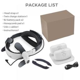BOBOVR M2 Pro Battery Head Strap For Oculus Quest 2 Elite Halo Strap With 5200mAh Battery Pack For Meta Quest2 VR Accessories