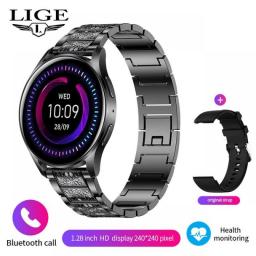 LIGE Bluetooth Call Smartwatch Women GPS Movement Track Sport Fitness Men's Watches Voice Assistant Waterproof Smart Watch Men