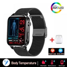 GEJIAN 2023 New Thermometer Smart Watch Men Sangao Laser Treatment Health Blood Pressure Sport Smartwatch Women Glucometer Watch