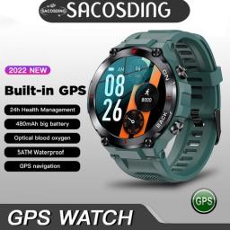 2023 New Military GPS Smart Watch AMOLED 360 * 360 HD Screen Heart Rate Waterproof Smart Watch Is Applicable For Xiaomi Huawei