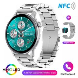 2023 NFC Smart Watch Men 466*466 AMOLED 1.43