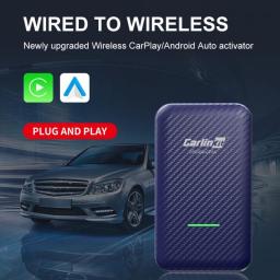 5G WiFi For Carplay Android Box Bluetooth-compatible 5.0 For Car Play Dongle Wired To Wireless Plug And Play Support For IOS 10