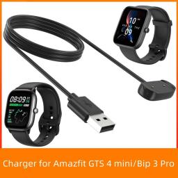 For Amazfit GTS 4 Mini Charging Cable Bip 3 Pro Bip 3 Charger