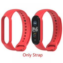 Strap For Mi Band 7 6 5 4 3 Bracelet Xiaomi Mi Band 5 4 Strap Silicone Sport Watchband For Wristband 7 6 3 Replacement Wristband