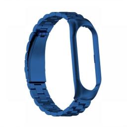 Metal Strap For Xiaomi Mi Band 6 5 4 Wristband Sport Bracelet For Miband 6 5 4 3 Replacement Breathable Strap For Miband 6 5 4 3