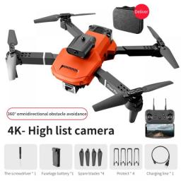 E100 Drone 4k Professional Quadrotor Helicopter RC Distance UAV Dual Camera Optical Flow HD Aerial Obstacle Avoidance 5000m