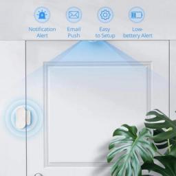 Door Window Magnetic Sensor Remote Monitoring Tuya Smart Google Home Alexa Smart Home Zigbee Smart Security Alarms Wireless