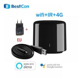 Broadlink Bestcon RM4C Mini Universal Wifi IR Mini Remote Control Compatible Alexa Google Assistant For AC