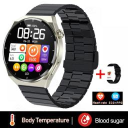 New GT3 Pro ECG+PPG Smart Watch Men Sangao Laser Health Heart Rate Blood Pressure Fitness Sport Watch IP68 Waterproof Smartwatch
