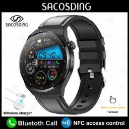 NFC Smart Watch Men GT3 Pro AMOLED 390*390 HD Screen Heart Rate Bluetooth Call IP68 Waterproof SmartWatch For Huawei Xiaomi 2023