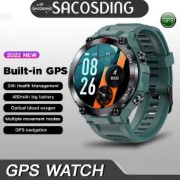 2023 New Watch Men GPS Outdoor Military Smart Watch Men Waterproof Watches Sport Fitness Smartwatch Men For Xiaomi Realme Huawei