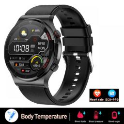 New ECG+PPG Smart Watch Men Sangao Laser Health Heart Rate Watches Body Temperature Fitness Tracker Smartwatch For Huawei Xiaomi