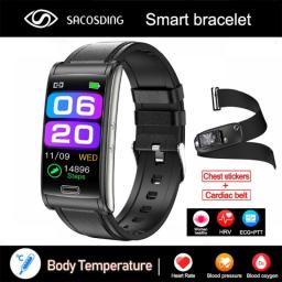 2023 Non-Invasive Blood Glucose Smart Bracelet IP68 Water Proof Watches ECG+PTT Blood Pressure Heart Rate Health Smart Bracelet
