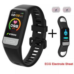 Blood Glucose Monitor Health Smart Bracelet ECG+PPG Blood Pressure Measurement IP67 Waterproof Smart Band Watch For Men Women