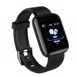 116 IP65 Waterproof PLUS Smart Bracelet Watch Color Screen Heart Rate Blood Pressure Monitoring Track Movement