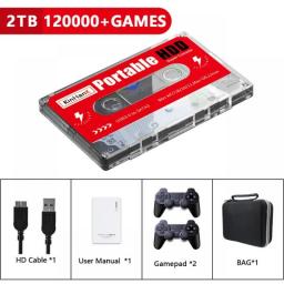 Kinhank Super Console X Batocera 33 500G 2T Hard Drive Disk 110000+ Retro Video Games For PS3/PS2/PSP/SEGA SATURN/WII/WIIU