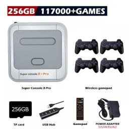 KINHANK Super Console X Pro Retro Game Console Support 70 Emulators 117000 Video Games For PSP/PS1/DC/MAME/Naomi With Gamepads
