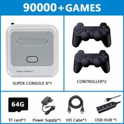 Video Game Console Super Console X Has 90000 Classic Retro Game Console Built In Which Is Suitable For NES / N64 / PS1 / PSP /