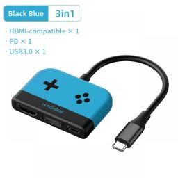 Hagibis USB C Hub  For Nintendo Switch Portable TV Dock Charging Docking Station Charger 4K HDMI-compatible TV Adapter USB 3.0