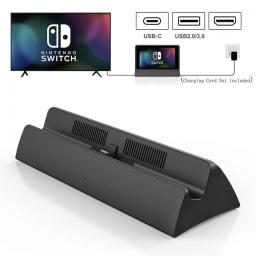 Vogek Charging Dock Station For Nintendo Switch With Type C To HDMI-compatible USB 3.0 2.0  TV Adapter Charge Dack Stand