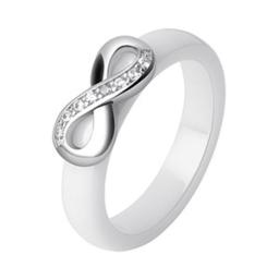 925 Sterling Rose Gold Infinity Ring Eternity Ring Charms Gift Endless Healthy Ceramic Rings Never Fade Fashion Rings For Women