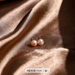 100Percent Genuine Freshwater Pearls Korean Style Earrings 925 Silver Ladies Pearl Earrings Gift Party Wedding Jewellery Accessories