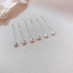 REETI 925 Sterling Silver Pearl Earring Chain Long Tassel Earrings For Women Elegant Gifts