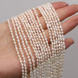 100PercentNatural Freshwater Pearl High Quality Rice Bead Punch Loose Beads For Making Jewelry DIY Charm Bracelet Necklace Accessories